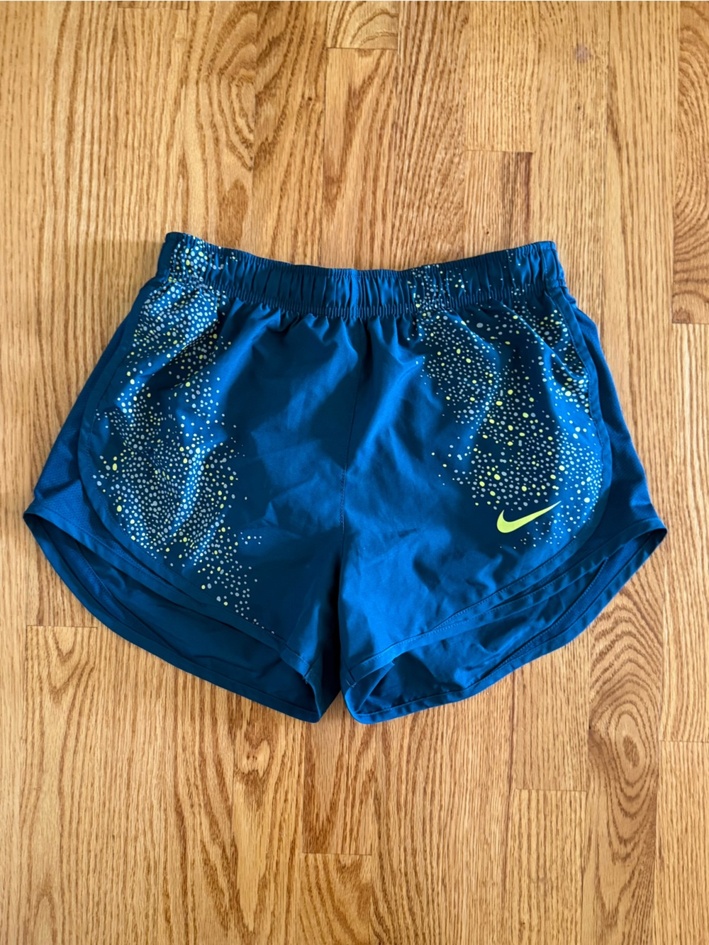 Nike Dri-Fit Green Blue Pattern Shorts